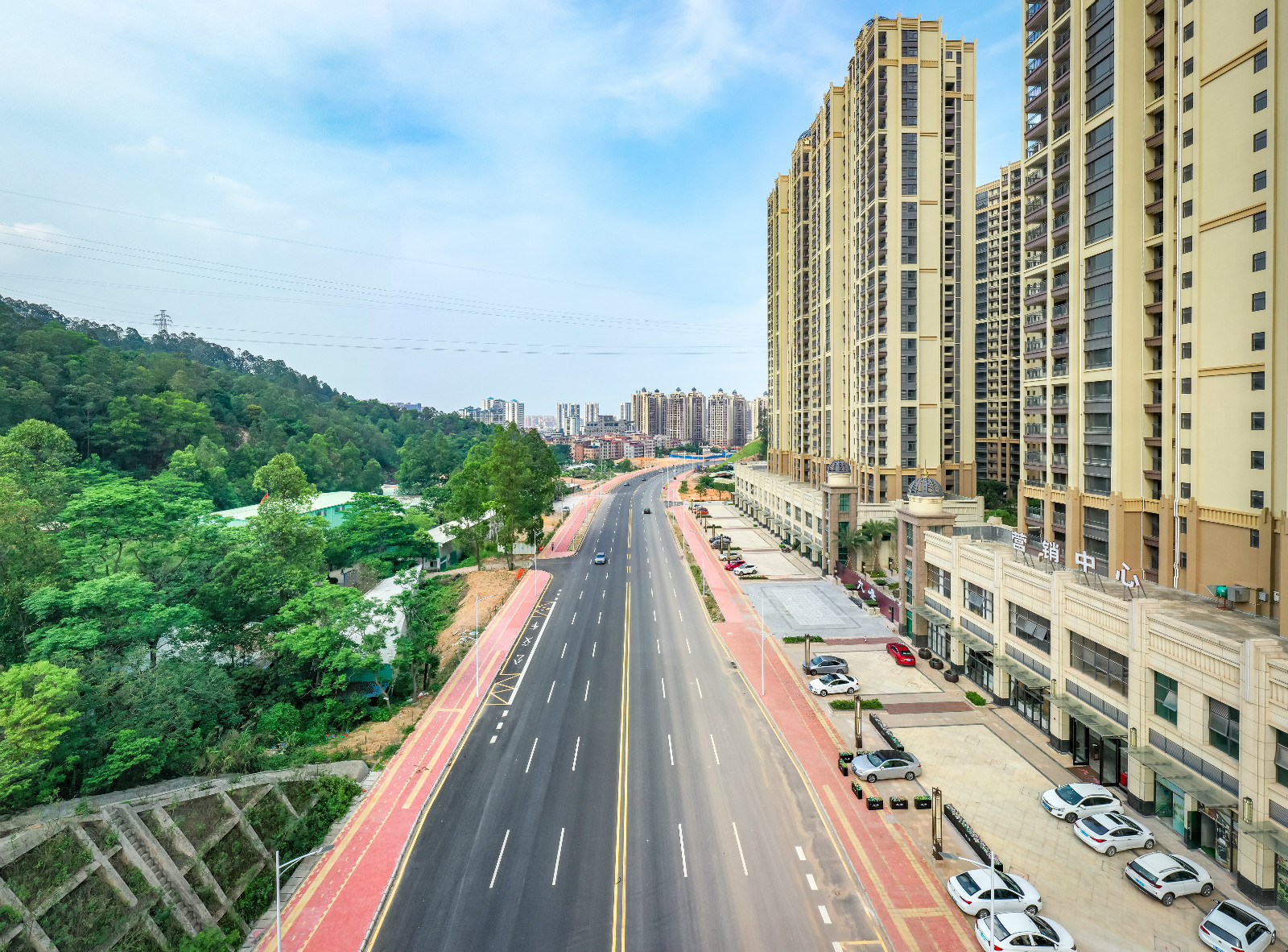 山背路（尖峰山至下馬莊路）道路